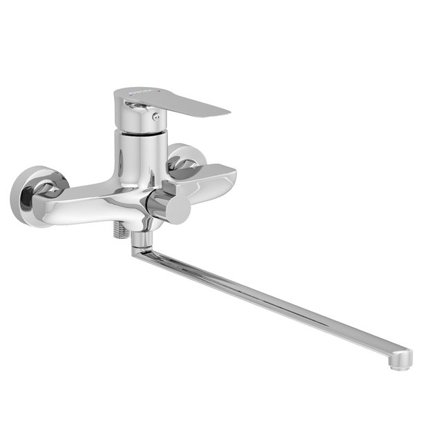 Смеситель универсальный AVRORA Line AV3130 с поворотным изливом 350 мм