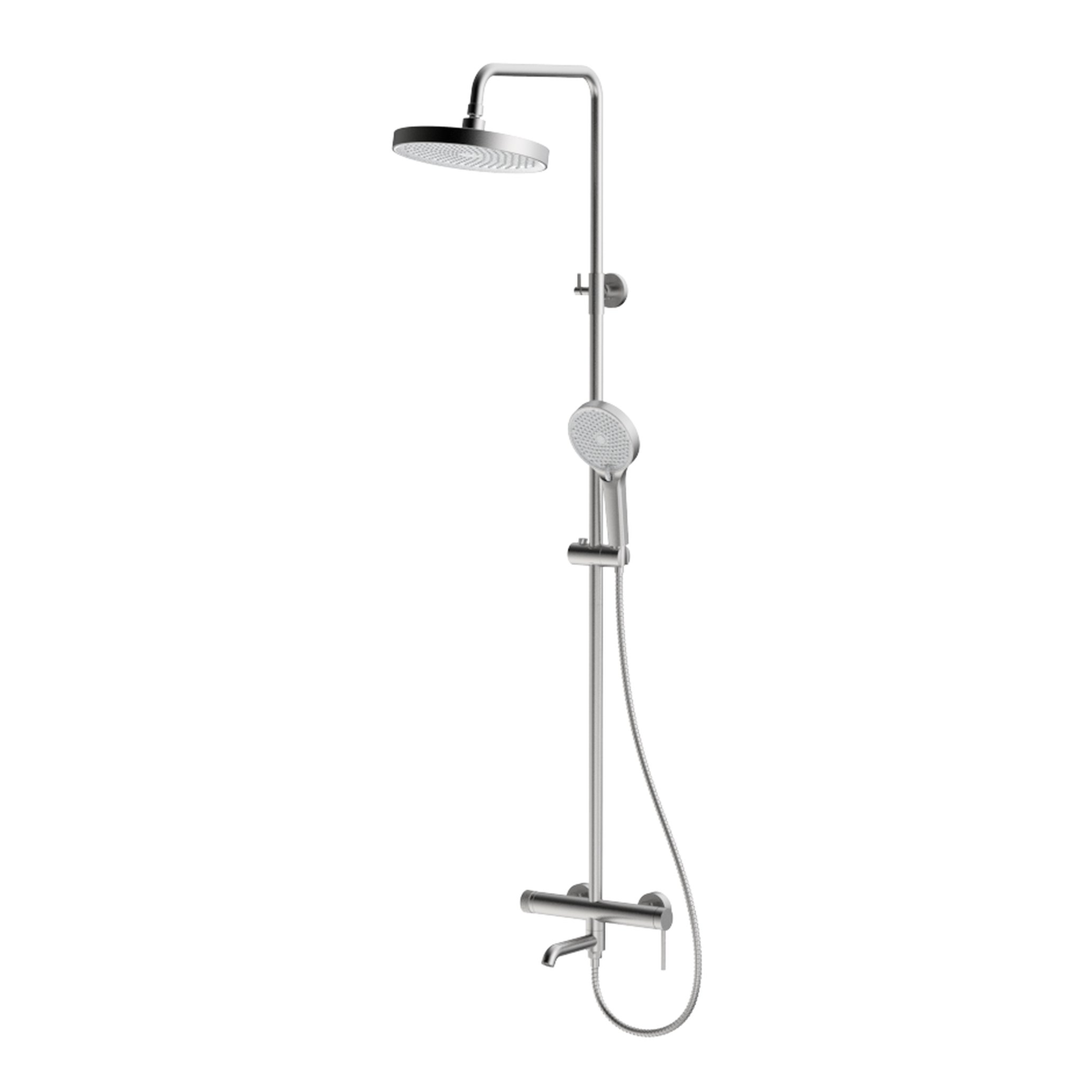 Душевая система для ванны AURA  AV7540S, цвет нержавеющая сталь