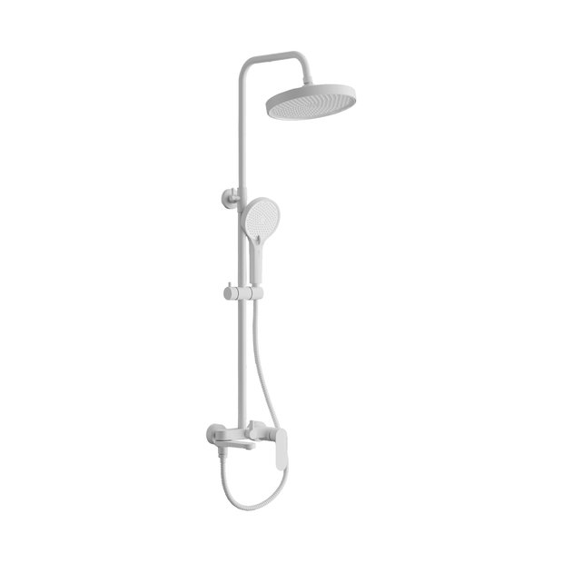 Душевая система со смесителем AVRORA Rumy AV5940W, цвет белый