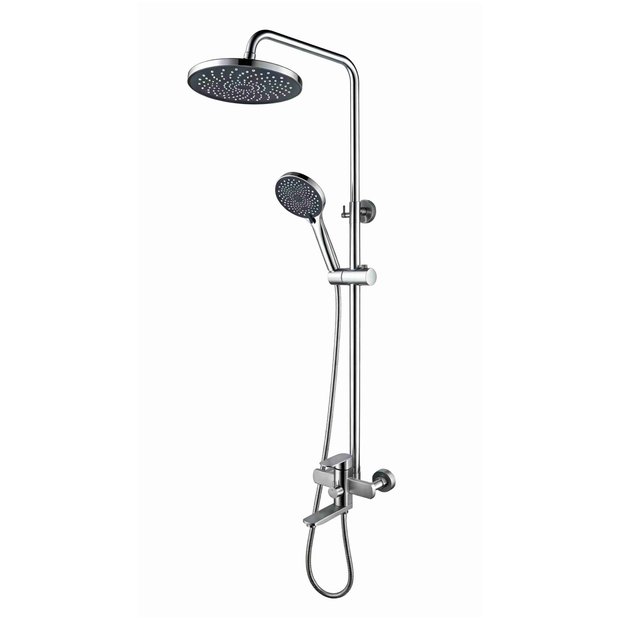 Душевая система для ванны ALBA  AV7240S, цвет нержавеющая сталь