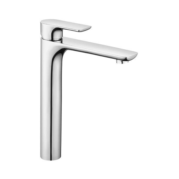 Смеситель для умывальника высокий AVRORA Moon AV3512C монолитный, цвет хром