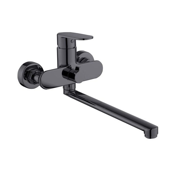 Смеситель для ванны AVRORA Moon AV3530 универсальный в матовом черном цвете