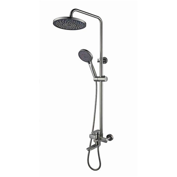 Душевая система для ванны ALBA  AV7240GM, цвет оружейная сталь