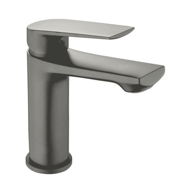 Смеситель для умывальника AVRORA Grand AV3810 монолитный, цвет графит