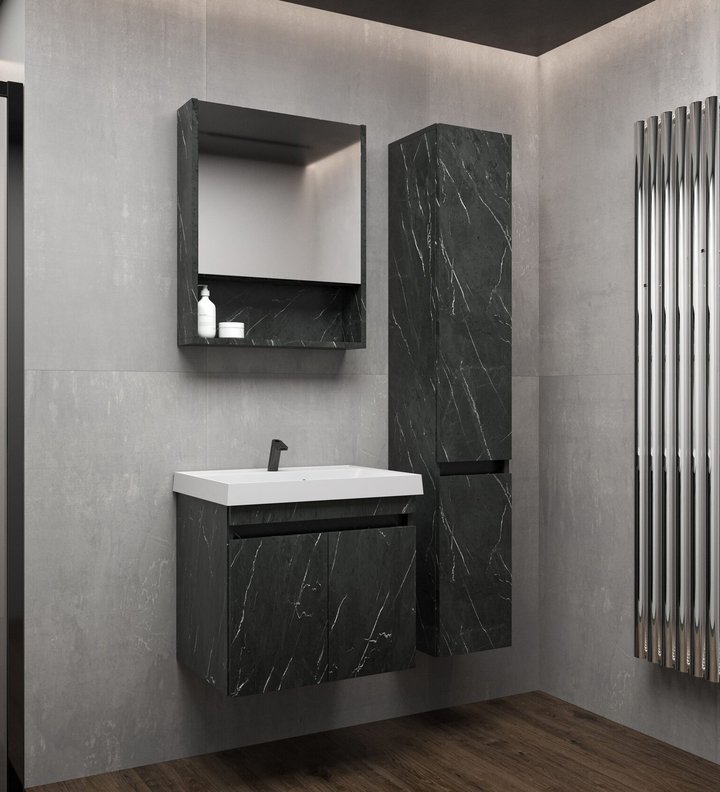 IZEO 60 комплект мебели подвесной c дверцами (тумба + умывальник Дакота 60),  Креатель 