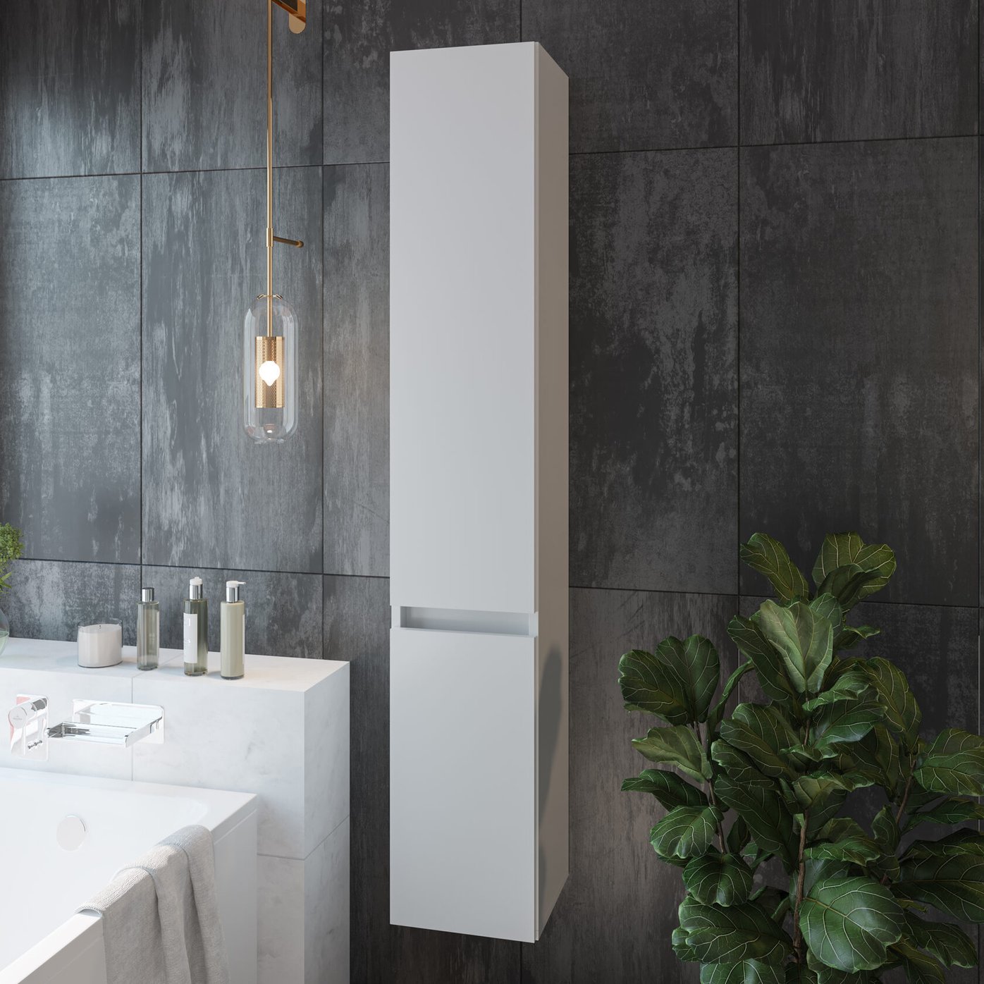 ИЗЕО 60 комплект мебели подвесной c дверцами (тумба + умывальник Дакота 60), Белый