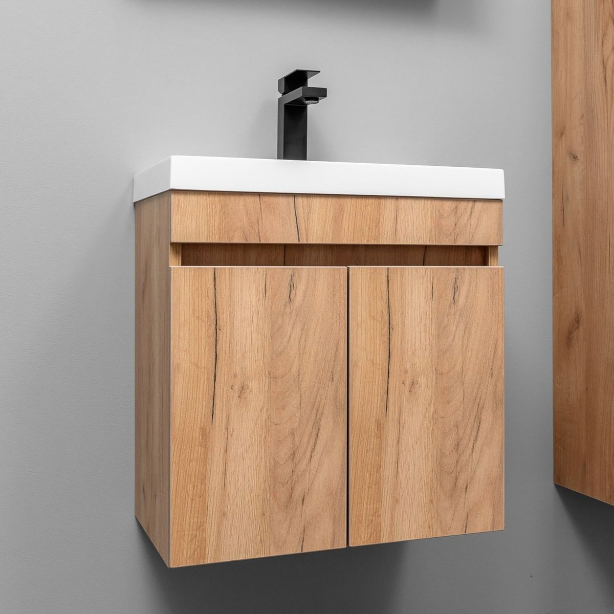 ИЗЕО 50 комплект мебели подвесной c дверцами (под Слим 50/Альтаис 35), Крафт Золотой IZ-S-T50K/PW2