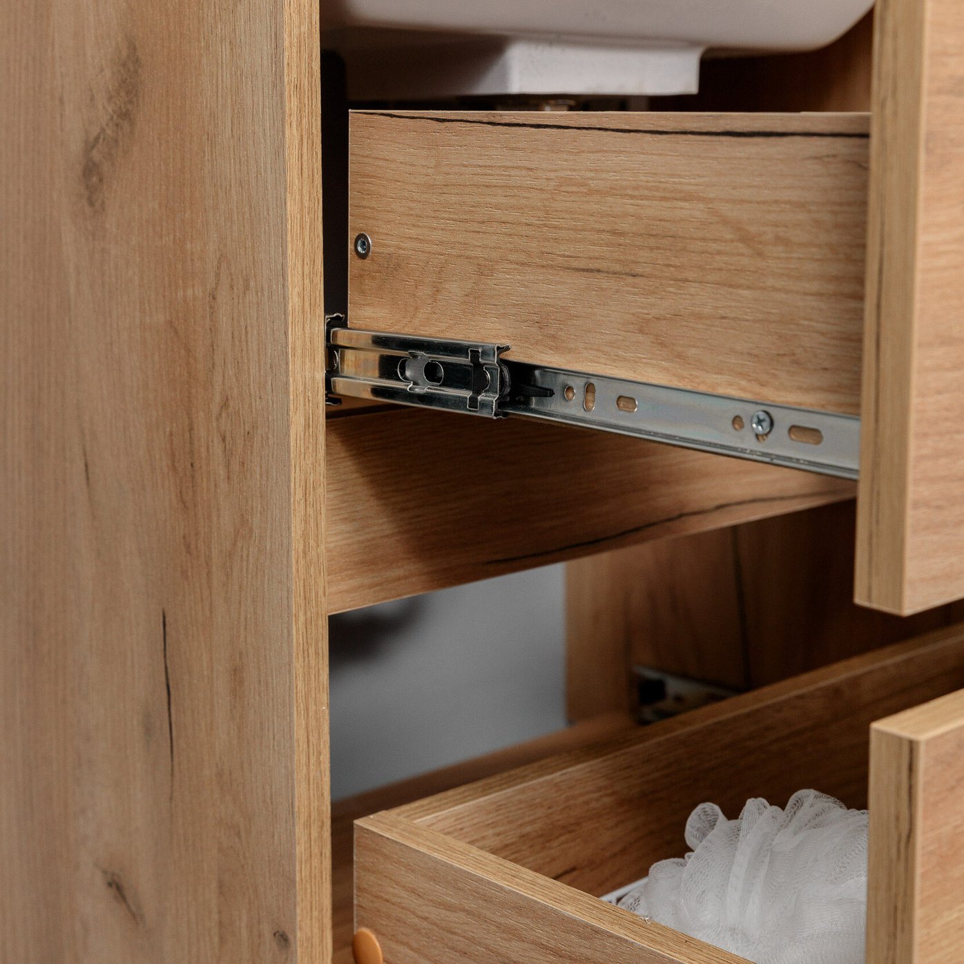 БРУНО 50 комплект мебели, подвесной с ящиками (под Слим 50/Альтаис 35) цвет Дуб крафт Br-S-T50K/PW