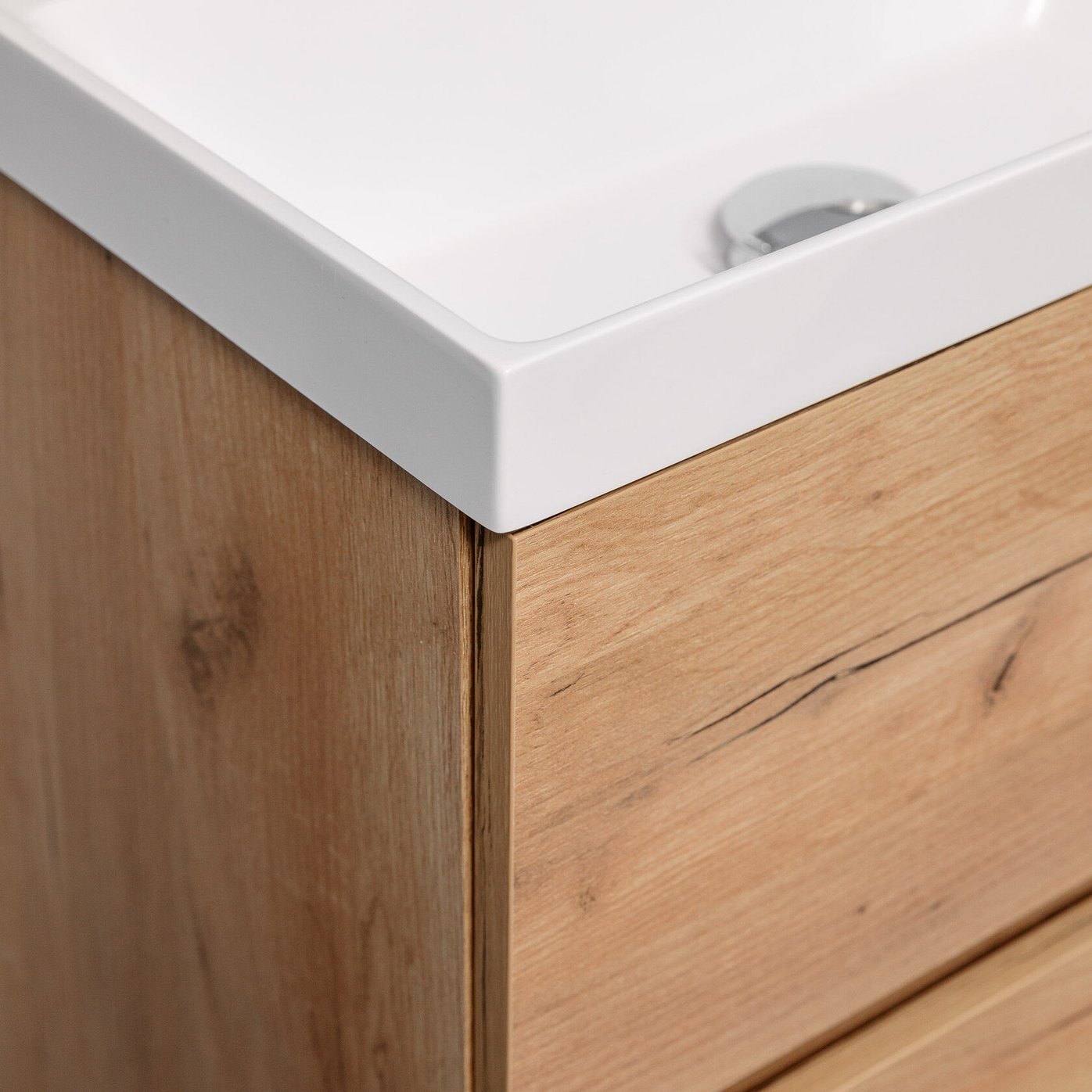 БРУНО 50 комплект мебели, подвесной с ящиками (под Слим 50/Альтаис 35) цвет Дуб крафт Br-S-T50K/PW