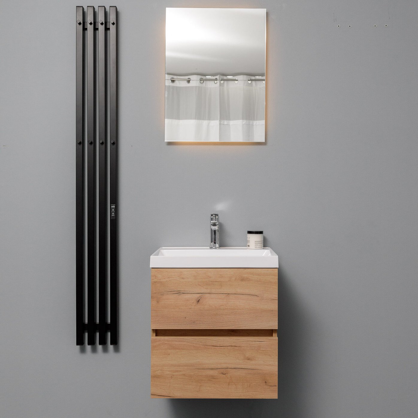 БРУНО 50 комплект мебели, подвесной с ящиками (под Слим 50/Альтаис 35) цвет Дуб крафт Br-S-T50K/PW