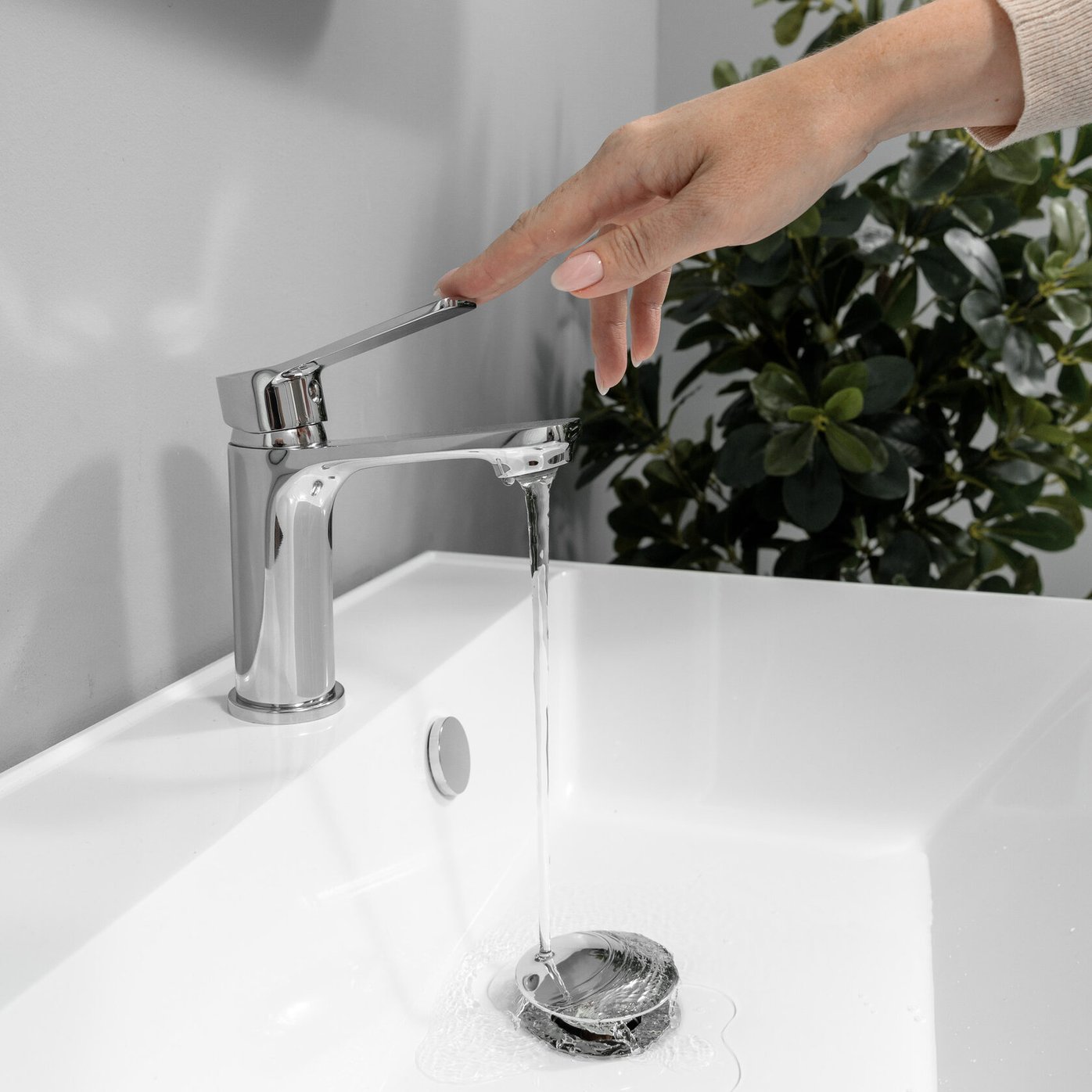 БИАНА 60 комплект, подвесной с 1 ящиком, фасад МДФ (под Астория), цвет Белый BI-T60-W