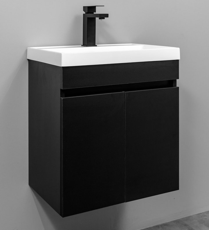 IZEO 50 комплект мебели подвесной c дверцами (под Слим 50/Altais 35), Черный IZ-S-T50BSh