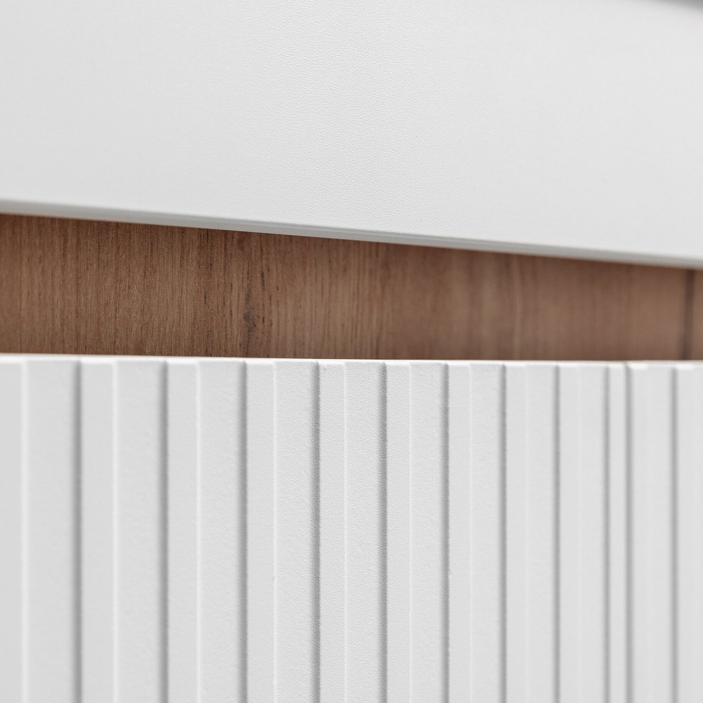 ТЕННО 50 Комплект мебели подвесной с раковиной Слим 50/Альтаис 35, Белый + Дуб крафт золотой