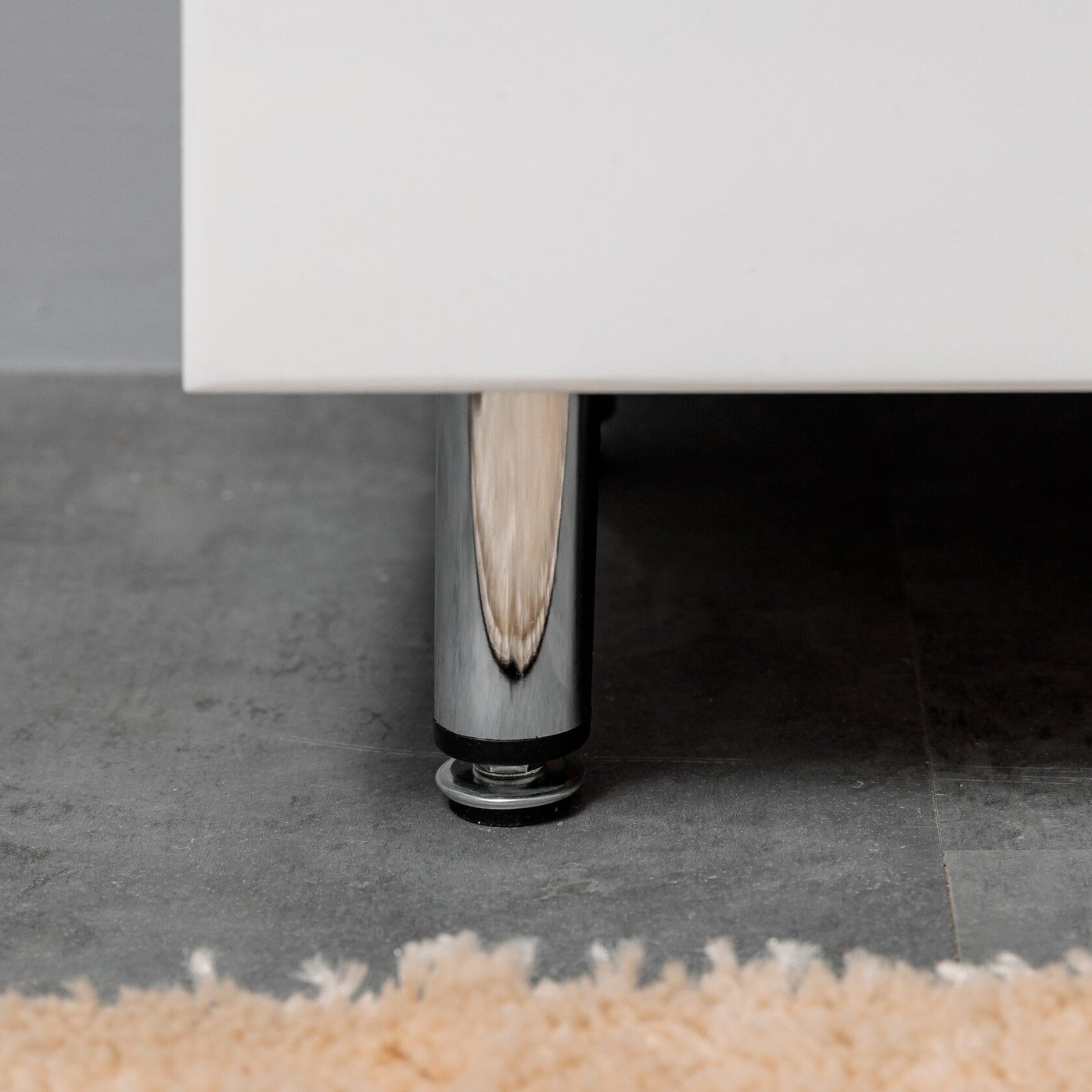 АРОНА 50 Комплект мебели напольный с вырезами на дверцах, фасад МДФ (под Слим 50/Альтаис 35), Белый+Дуб крафт золотой AR-T50-W/PW2