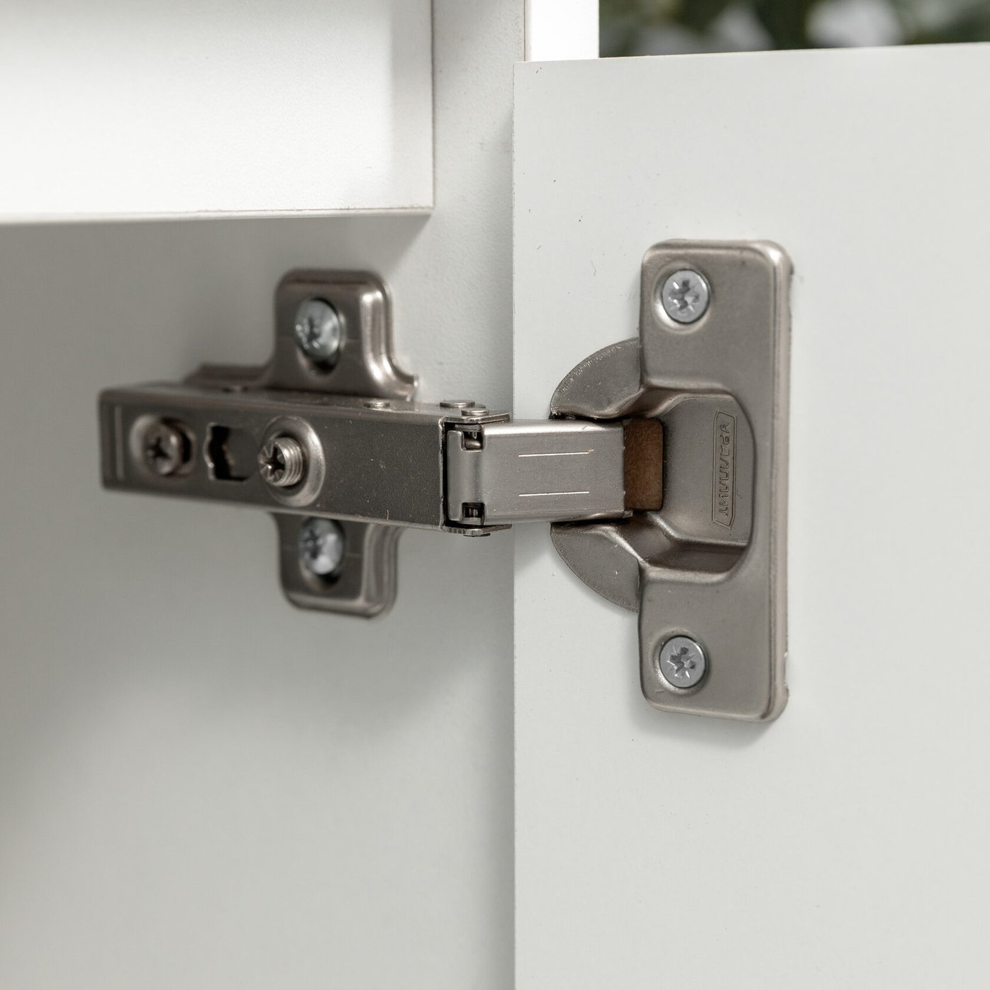 ТЕННО 50 Комплект мебели напольный с дверцами, фасад МДФ с вырезами (под Слим 50/Альтаис 35), Белый TN-T50napFrW