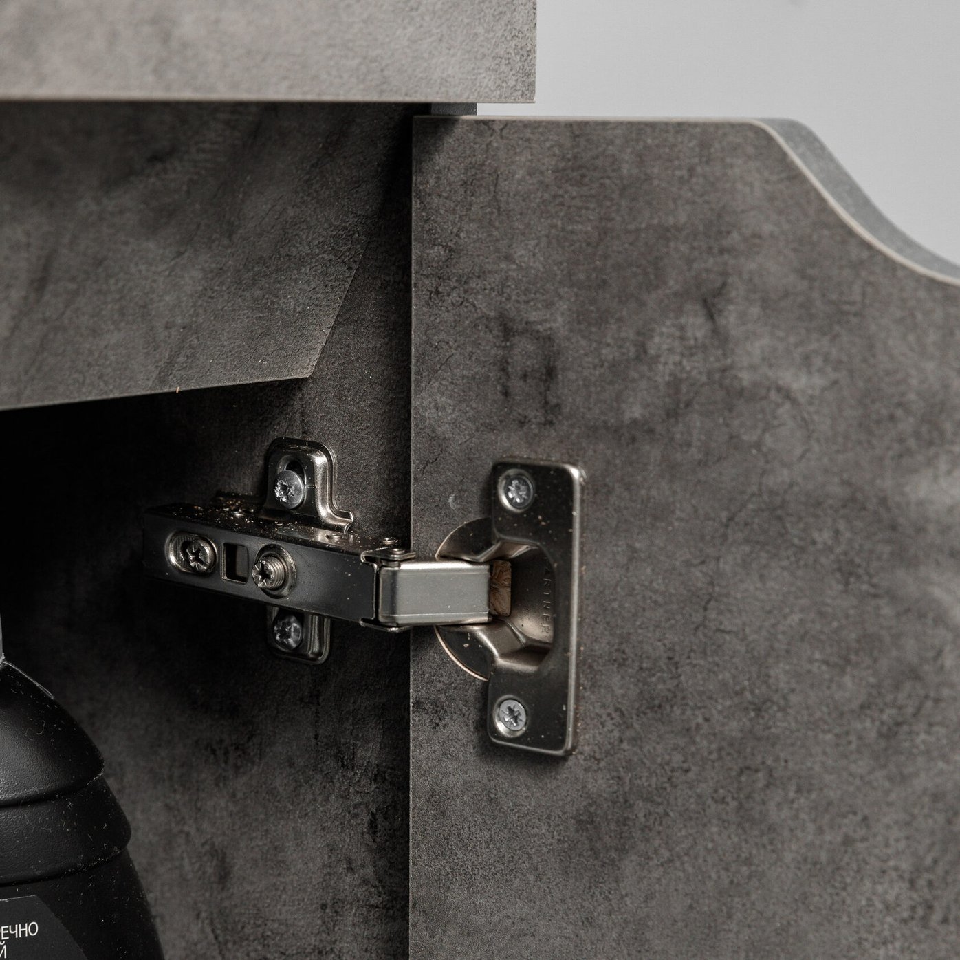 БРАВО 40 комплект мебели напольной с дверцей (тумба + раковина Квадро 40), цвет Камень темный BV-T40KT-V