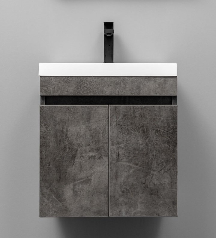 IZEO 50 комплект мебели подвесной c дверцами (под Слим 50/Altais 35), цвет Камень темный IZ-S-T50KT