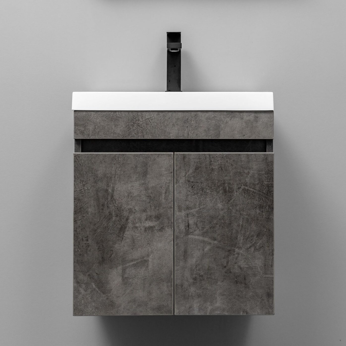 ИЗЕО 50 комплект мебели подвесной c дверцами (под Слим 50/Альтаис 35), цвет Камень темный IZ-S-T50KT