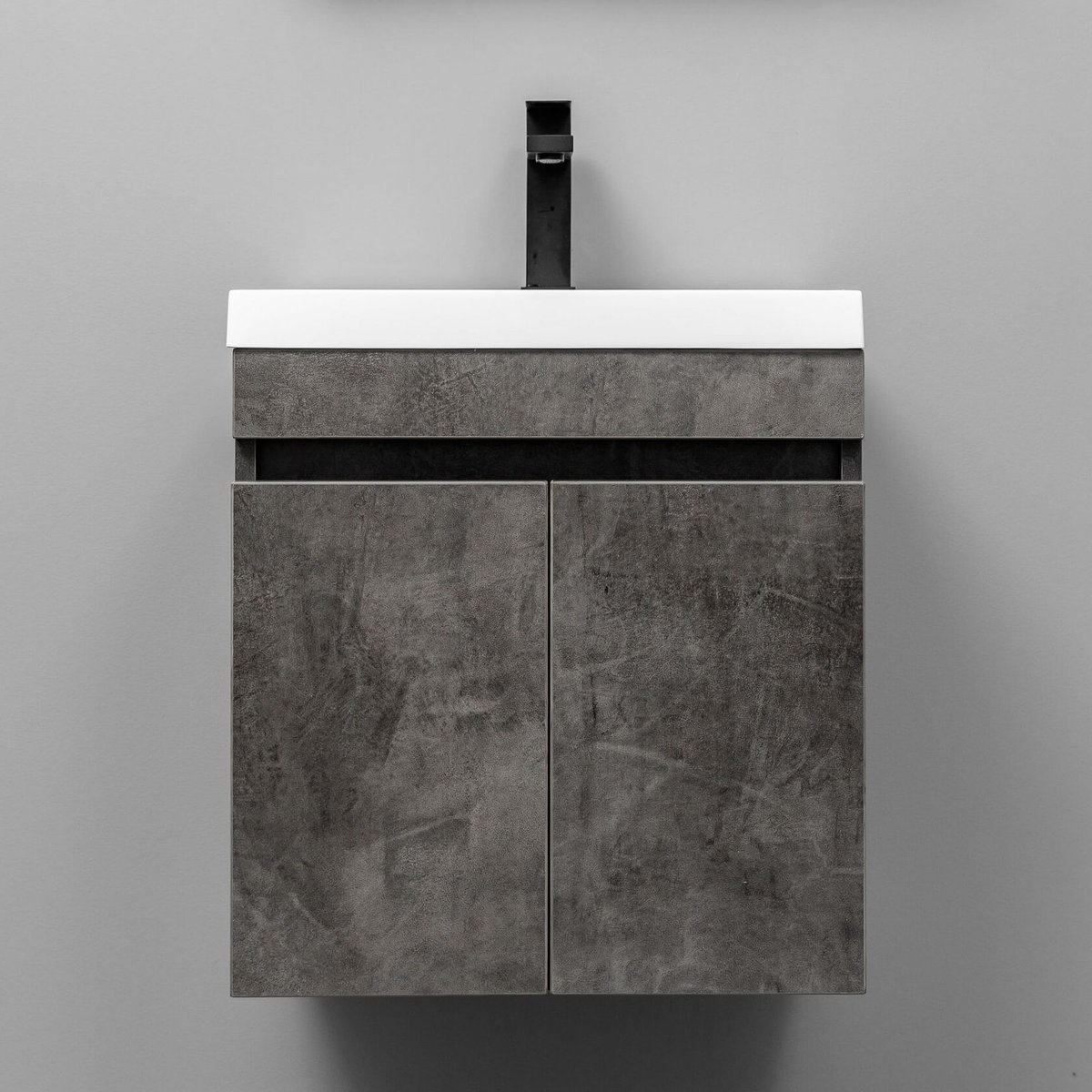 ИЗЕО 50 комплект мебели подвесной c дверцами (под Слим 50/Альтаис 35), цвет Камень темный IZ-S-T50KT