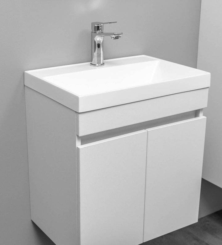 IZEO 50 комплект мебели подвесной c дверцами (под Слим 50/Altais 35), цвет Белый IZ-S-T50W2