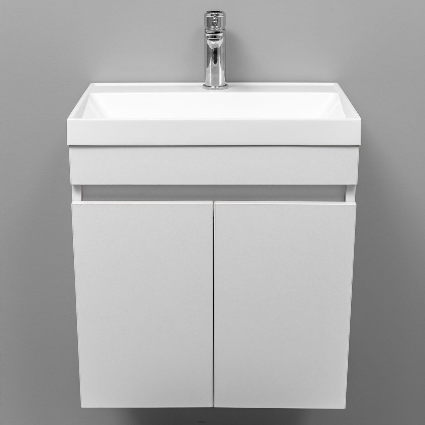 ИЗЕО 50 комплект мебели подвесной c дверцами (под Слим 50/Альтаис 35), цвет Белый IZ-S-T50W2