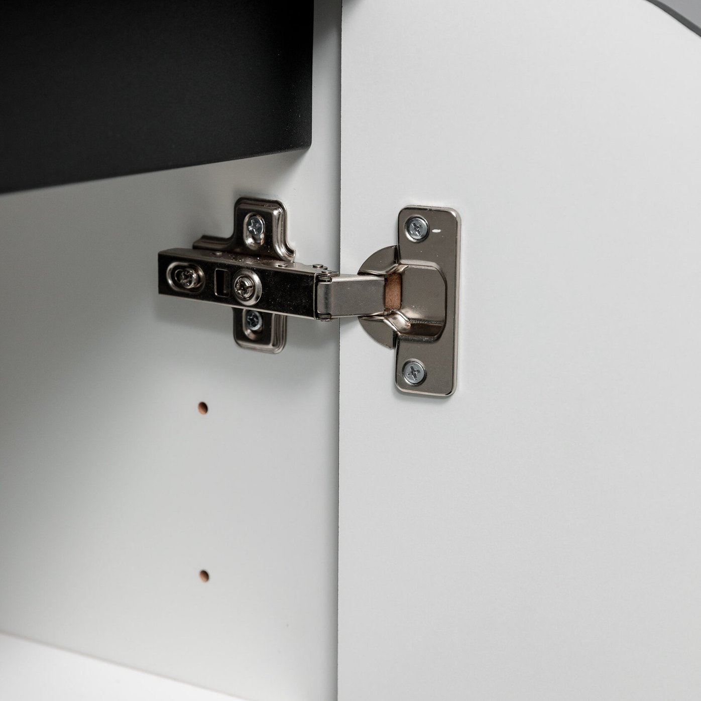 АРОНА 50 Комплект мебели подвесной с дверцами, фасад МДФ с вырезами (под Слим 50/Альтаис 35), Черный AR-T50-Bl