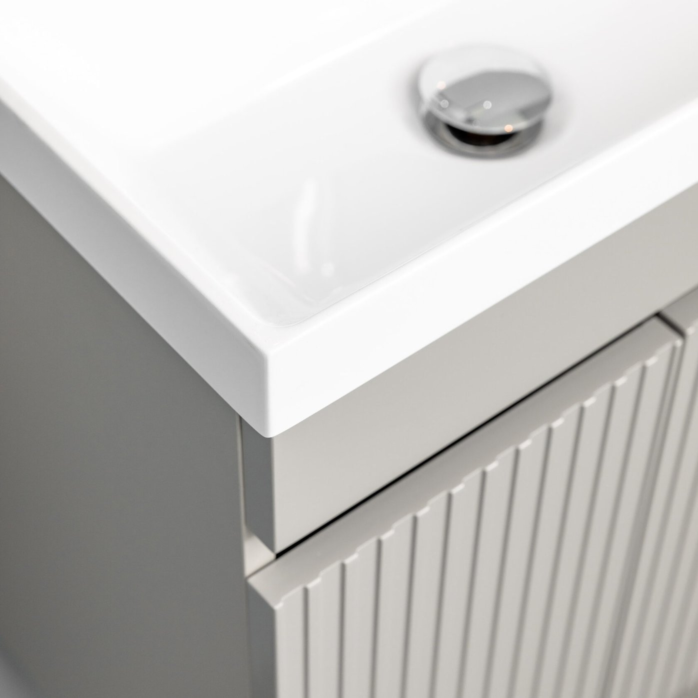 ТЕННО 50 Комплект мебели подвесной с раковиной Слим 50/Альтаис 35, серый матовый, TN-T50FrGr 