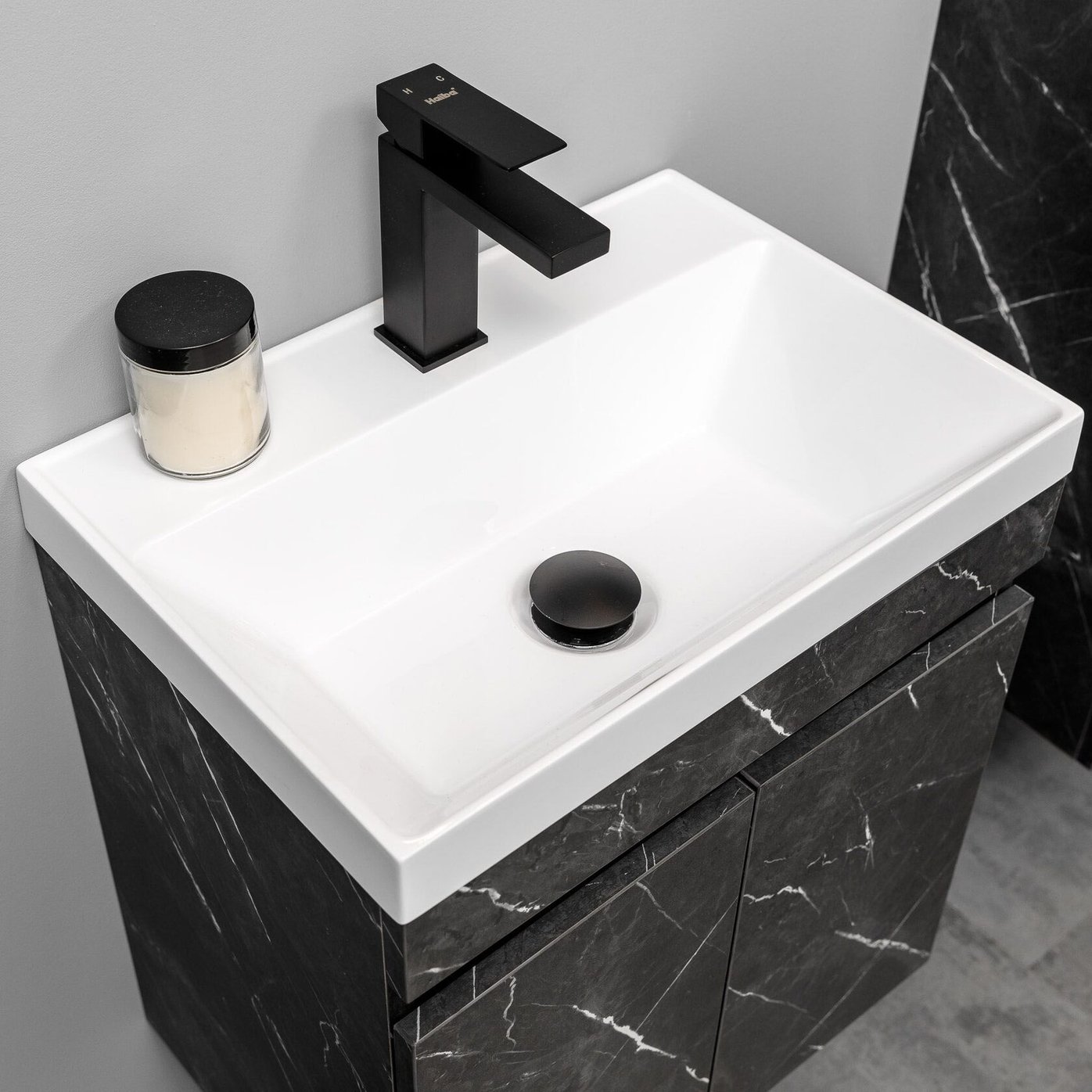 ИЗЕО 50 комплект мебели подвесной c дверцами (под Слим 50/Альтаис 35), Креатель IZ-S-T50Kr