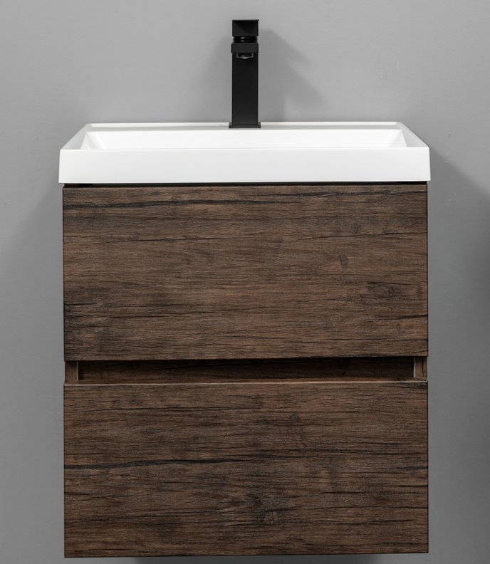 Bruno 50 комплект мебели, подвесной с ящиками МДФ (под Слим 50/Altais 35) цвет Орех темный Br-S-T50OR