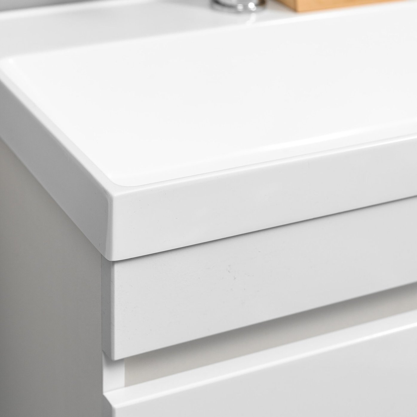 ФОРТУНА 50 Комплект мебели подвесной, дверь с вырезом (под Слим 50/Альтаис 35), цвет Белый FT-S-T50W