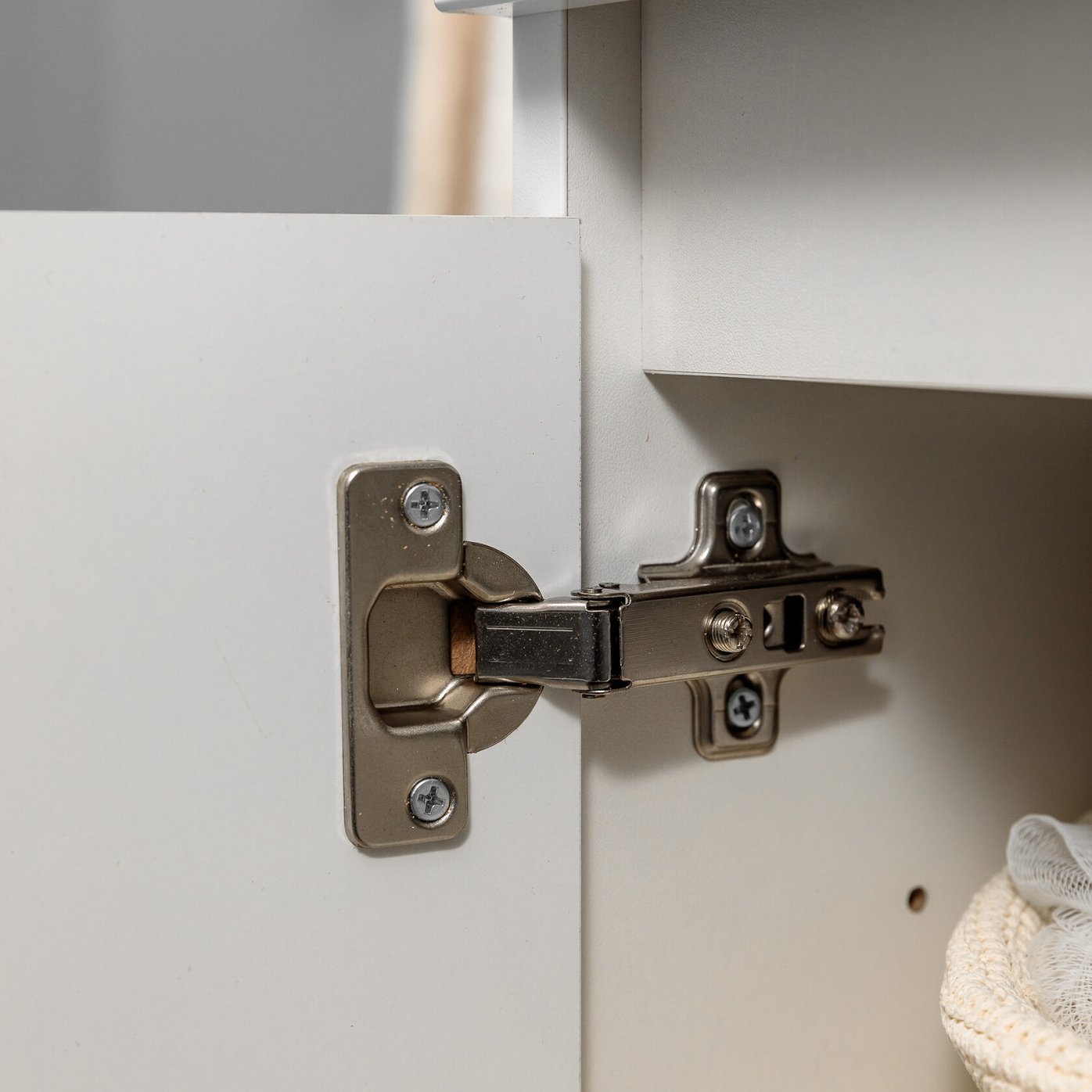 ФОРТУНА 50 Комплект мебели подвесной, дверь с вырезом (под Слим 50/Альтаис 35), цвет Белый FT-S-T50W