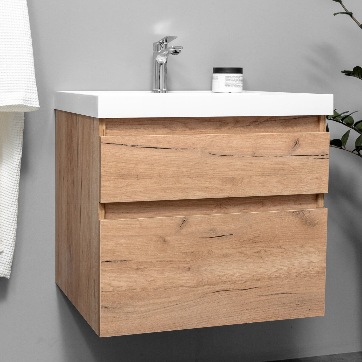 ВЕРСЕ 60 комплект, подвесной с 2 ящиками (под Астория 60), цвет Дуб крафт золотой VE-T60-A-PW