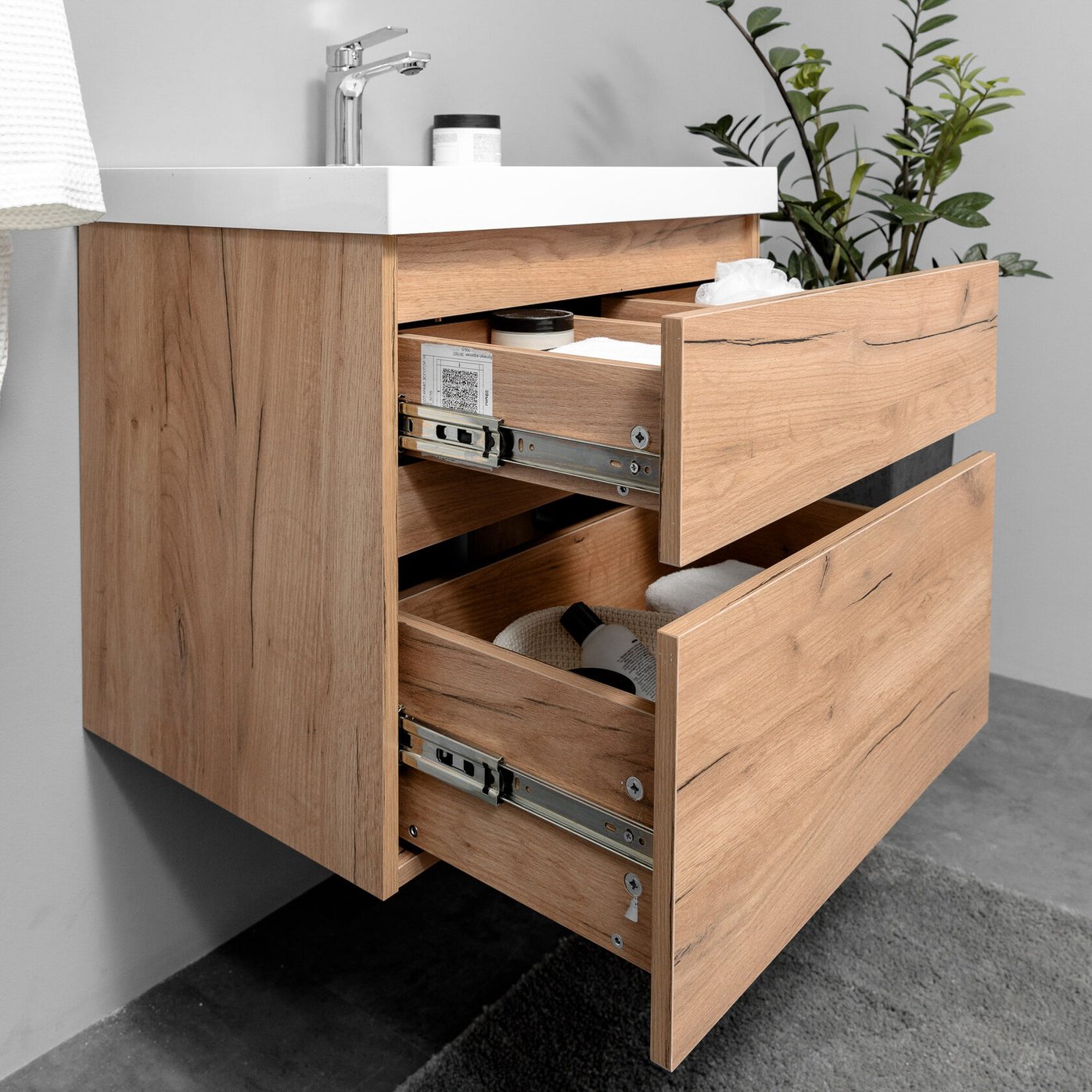 ВЕРСЕ 60 комплект, подвесной с 2 ящиками (под Астория 60), цвет Дуб крафт золотой VE-T60-A-PW