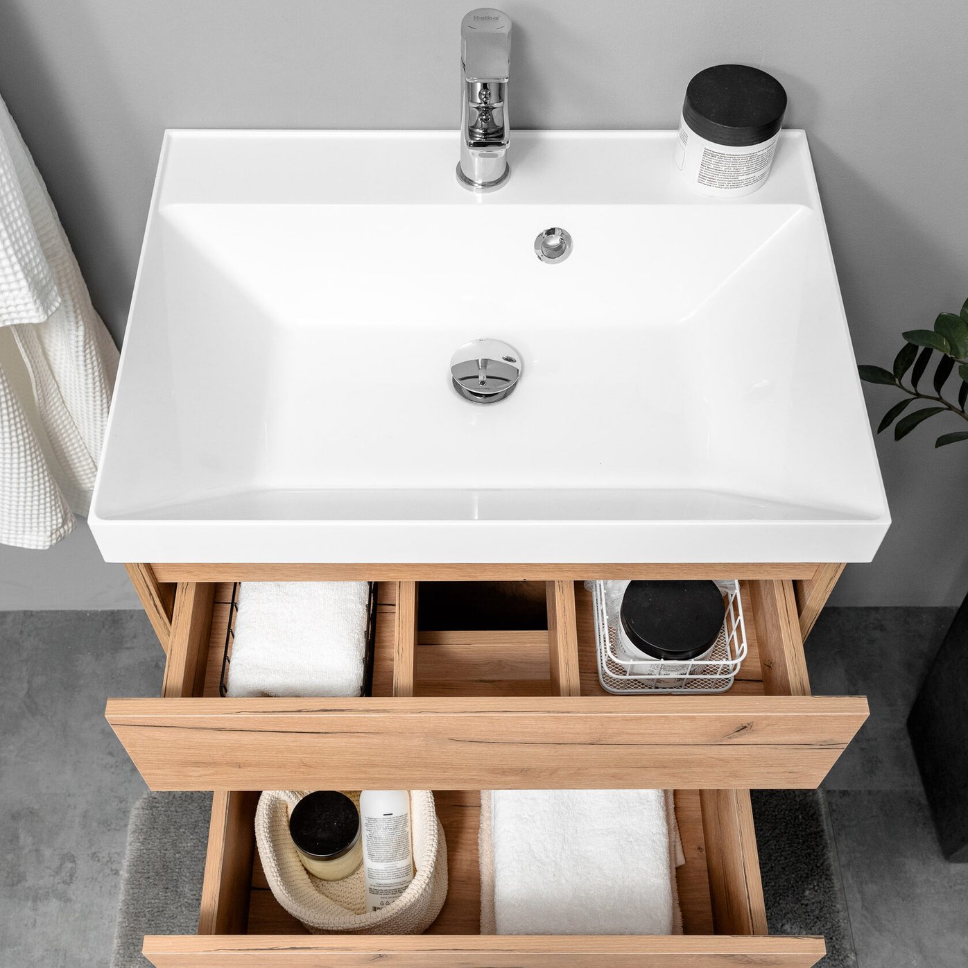 ВЕРСЕ 60 комплект, подвесной с 2 ящиками (под Астория 60), цвет Дуб крафт золотой VE-T60-A-PW