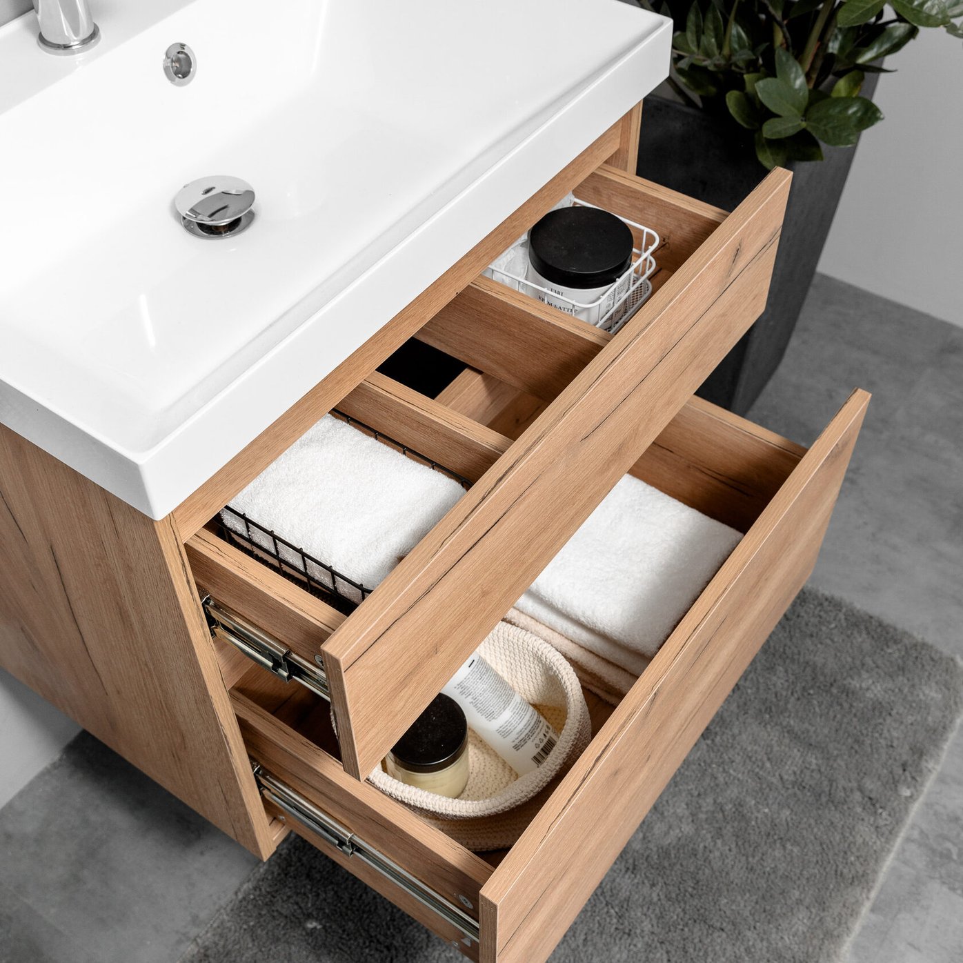 ВЕРСЕ 60 комплект, подвесной с 2 ящиками (под Астория 60), цвет Дуб крафт золотой VE-T60-A-PW