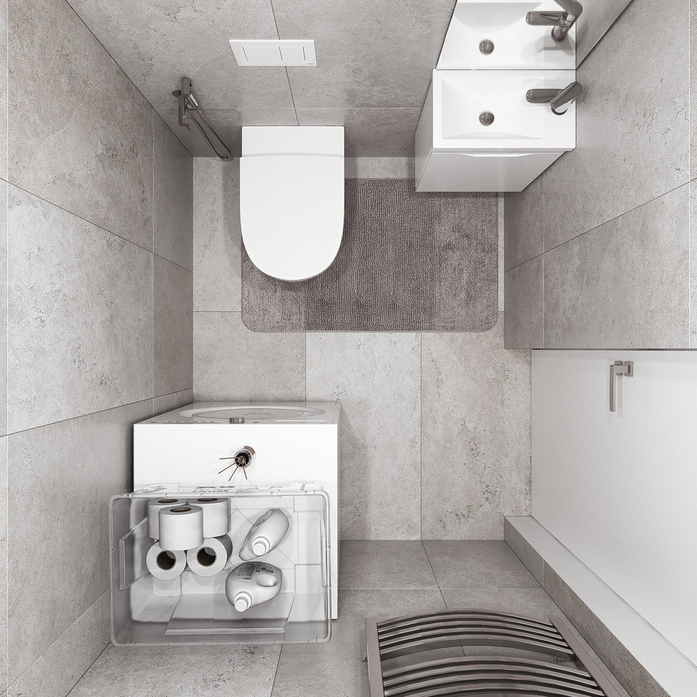 ИЗЕО 40 комплект мебели подвесной с дверцей (тумба + раковина Квадро 40), цвет белый IZ-T40W2-V