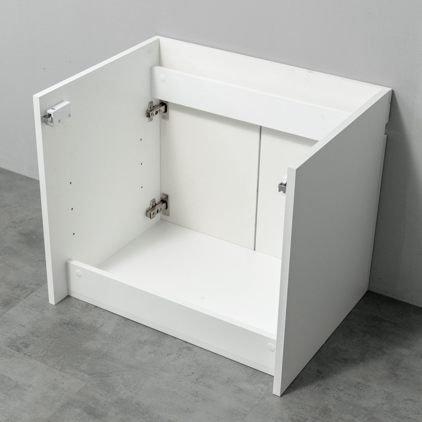 НЕМИ 60 комплект мебели подвесной c дверцами (тумба + умывальник Дакота 60), Белый мрамор NM-D-T60/WMr